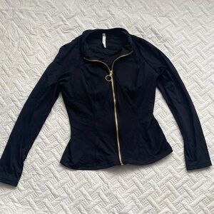 Seafolly Black Jacket with Gold Zipper
